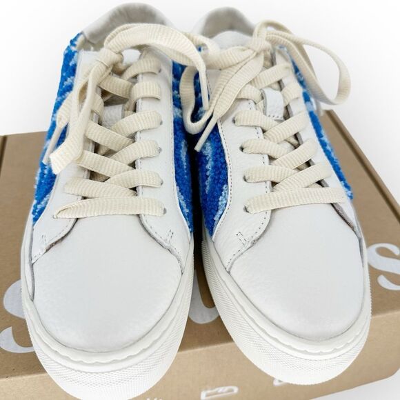 SOLUDOS NIB Ibiza Platform Sneaker Psychedelic Swirl Marine Blue Anthropologie‎ - Picture 6 of 12